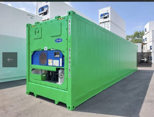 Container Frigo 40 Piedi High Cube Usato (2011) - Motore Carrier (CSC Valido)