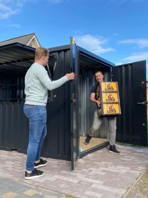 Conteneur (HC) Bar Démontable XL 4×3 Mètres Blanc RAL 9016