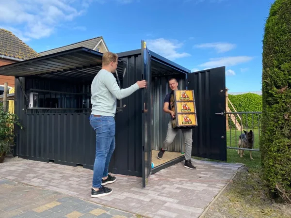 Conteneur (HC) Bar Démontable XL 4×3 Mètres Blanc RAL 9016