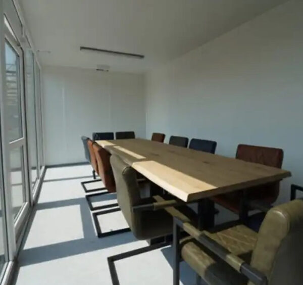 Conteneur 6x3 mètres avec Paroi Vitrée - RAL 7016