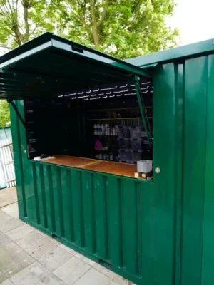 Conteneur (HC) Bar Démontable XL 3×2 m Vert RAL 6016