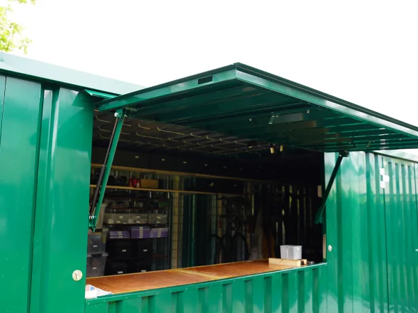 Conteneur (HC) Bar Démontable XL 3×2 m Vert RAL 6016