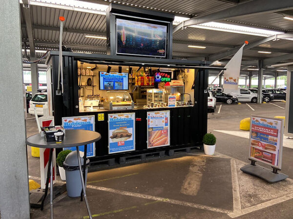 Conteneur (HC) Bar Démontable 4×2 mètres XL Noir RAL 9005