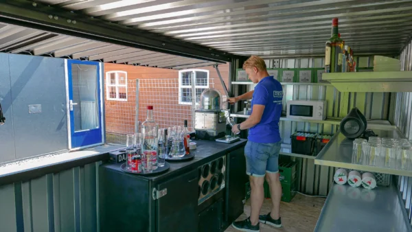 Conteneur (HC) Bar Démontable 4×2 mètres XL Noir RAL 9005