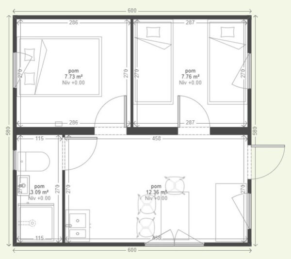 Maison modulaire clé en main de 35 m2 toute l’année