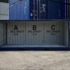 Container 20 Piedi Open Side Per Stoccaggio Sicuro Con Vasca Integrata