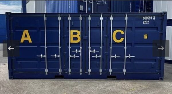 Container 20 Piedi Open Side Per Stoccaggio Sicuro Con Vasca Integrata