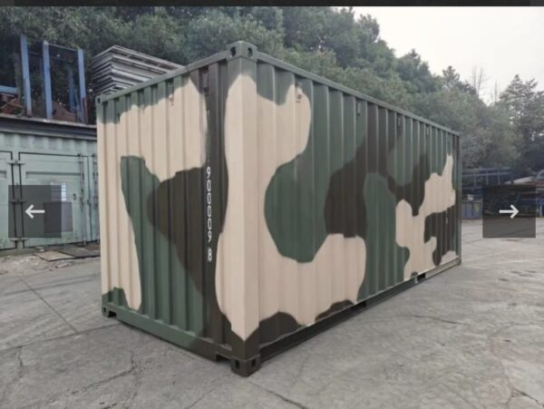 Container 20 Piedi Standard Mimetico (Camouflage Green) - Nuovo/Primo Viaggi