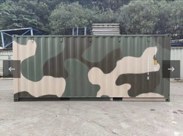 Container 20 Piedi Standard Mimetico (Camouflage Green) - Nuovo/Primo Viaggi