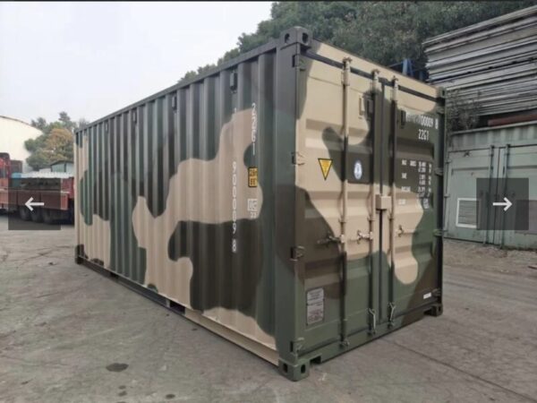 Container 20 Piedi Standard Mimetico (Camouflage Green) - Nuovo/Primo Viaggi