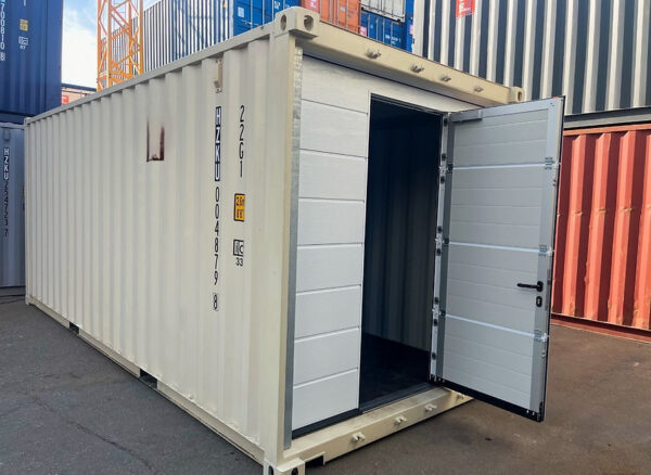 conteneur 20 pieds 4 Conteneur maritime 20 pieds + porte sectionnelle + fenêtre