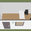 Conteneur bureau 21 m2 avec WC + kitchenette