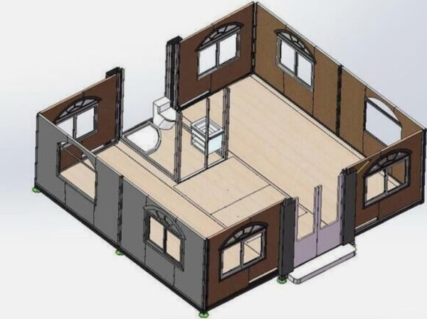 Tiny House Luxe 19ft x 20ft - Unité de Vie Mobile